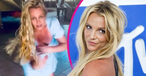 Image of Britney Spears shared another strange dance video to her Instagram recently.