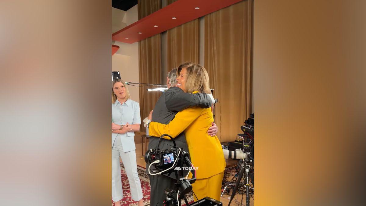 Image of George W. Bush was happy to reunite with Hoda Kotb.