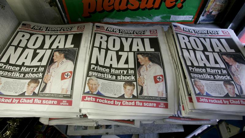 Prince harry scandals swastika