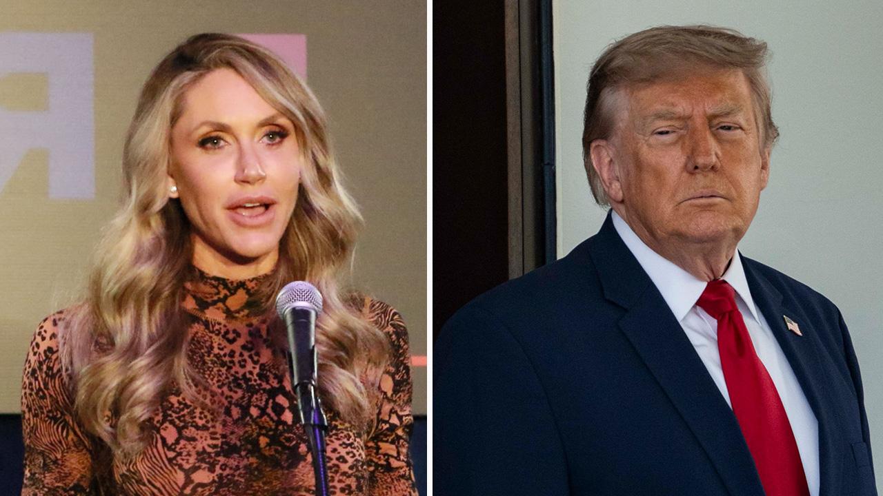 Composite photo of Lara Trump and Donald Trump.