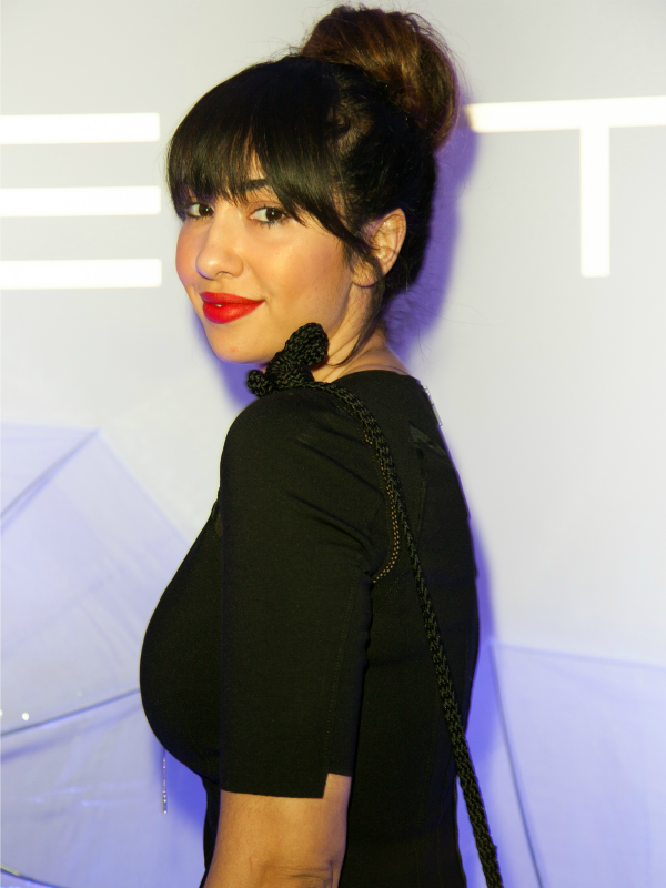 Jackie cruz red carpet bun