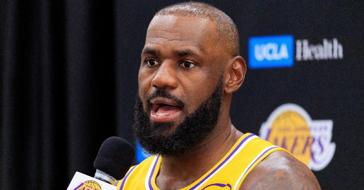 Image of LeBron James plays for the L.A. Lakers.