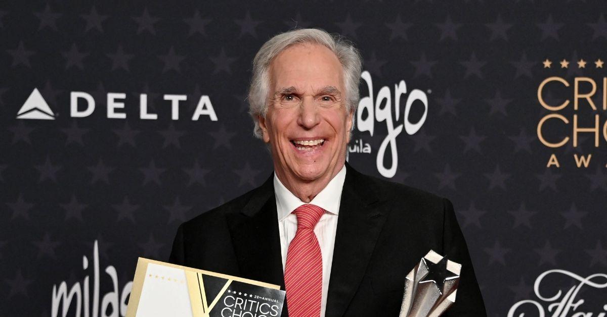 image of Henry Winkler said that the scene on a cold beach made the experience even more intense and unforgettable.