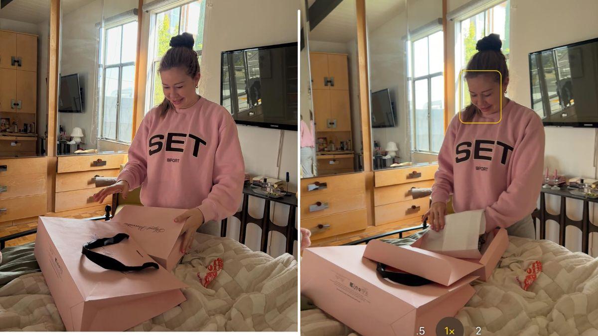 image of The couple also shared a walk in the forest to celebrate the day.