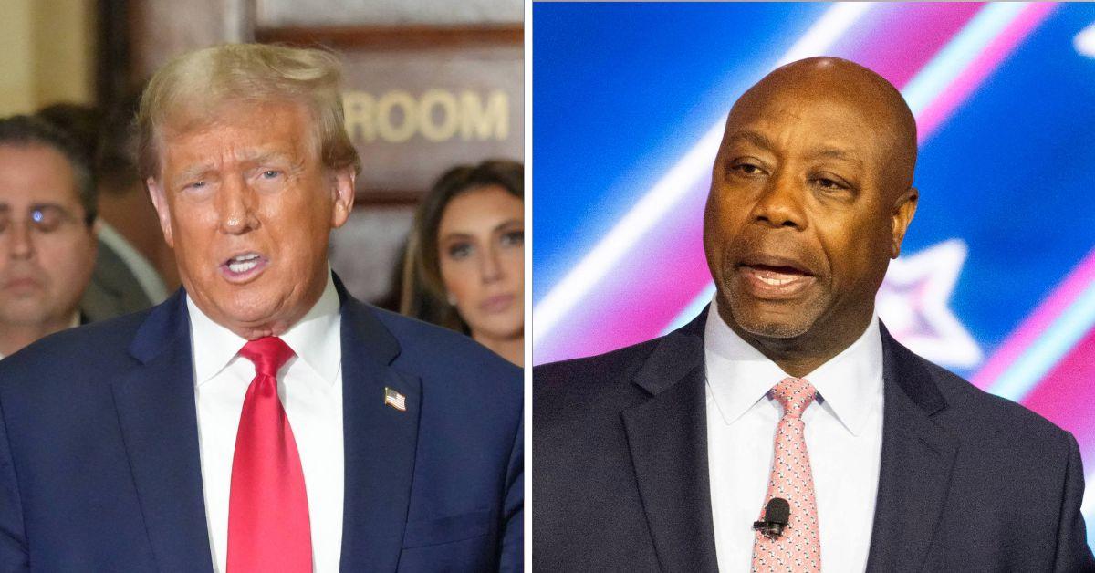 donald trump confronts senator tim scott for betraying nikki haley