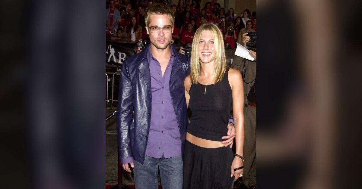 Photo of Jennifer Aniston and Brad Pitt were married from 2000 until 2005.