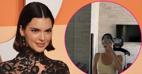 kendall jenner gym selfie body