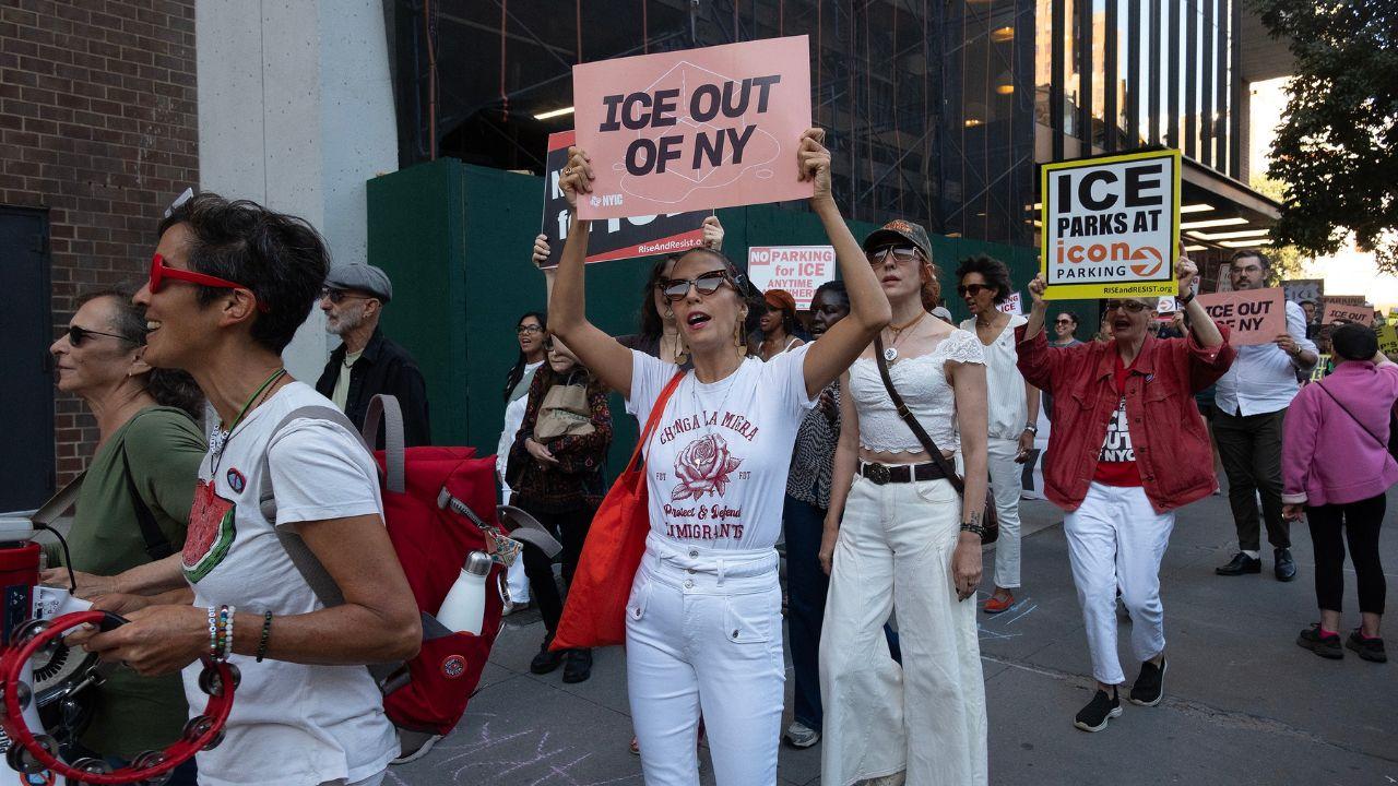ICE protestors in New York