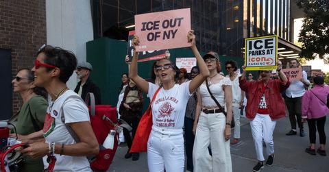 ICE protestors in New York