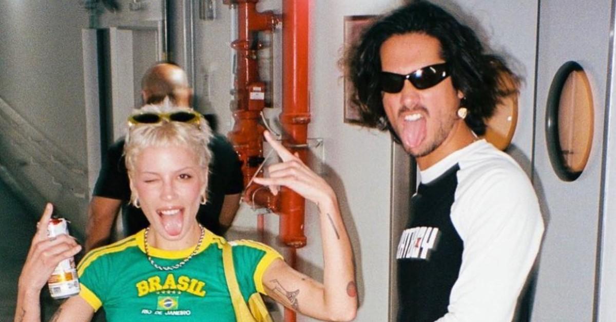 halsey flaunts body bikini enjoys boat ride fiance avan jogia photo