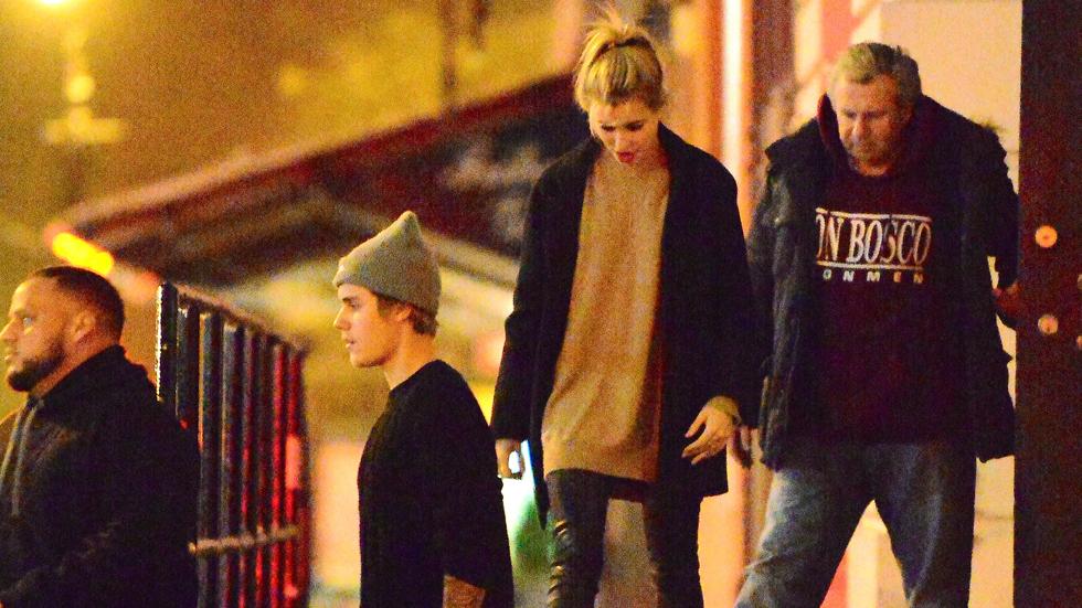 EXCLUSIVE: Justin Bieber and Hailey Baldwin bundle up for NYC dinner date