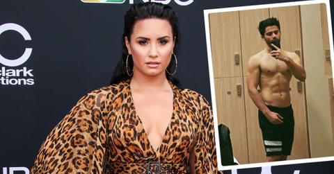 demi-lovato-ex-max-ehrich-posts-shirtless-selfie