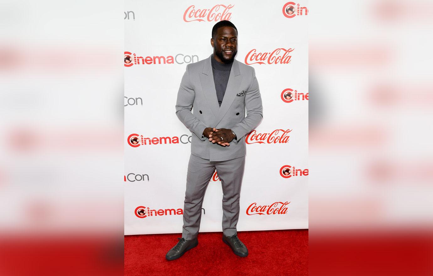 Kevin Hart Wearing Grey Blazer and Suit