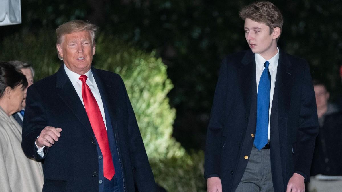 image of Barron Trump reportedly introduced his father to the value of digital assets.