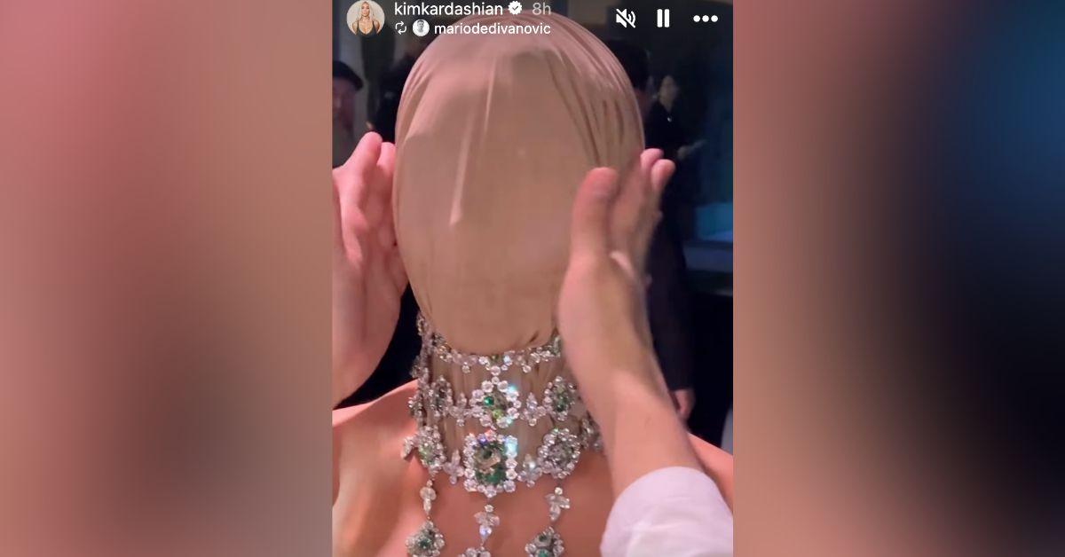 Image of Kim Kardashian attended the Academy Museum Gala.