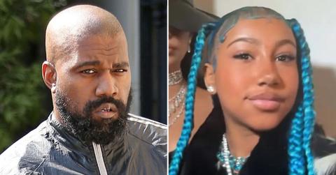 Photo of Kanye West and North West