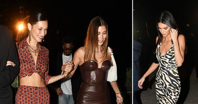 kendall jenner bella hadid and hailey bieber dress up for shabbat dinner