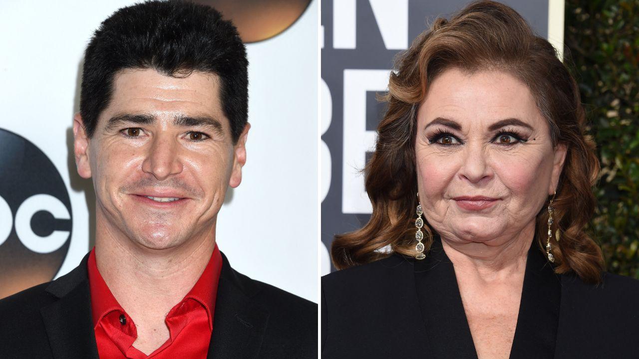 Split image of Michael Fishman and Roseanne Barr