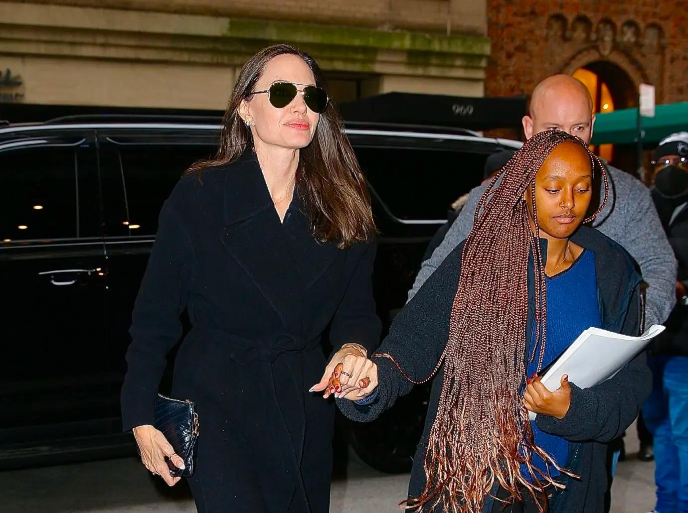 Angelina Jolie was spotted strolling around Brooklyn