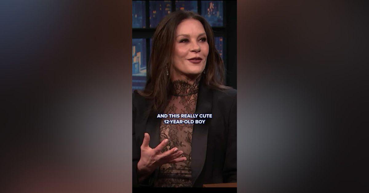 image of Catherine Zeta-Jones made a controversial joke about a 12-year-old fan.
