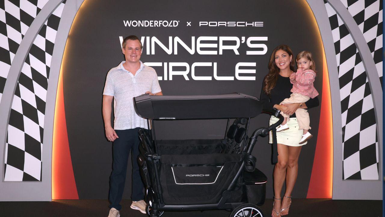 image of The couple loves their WonderFold by Porsche wagon.