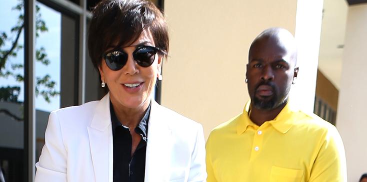 Lamar Odom, Khloe Kardashian, Kris Jenner and Corey Gamble arrive to church on Easter