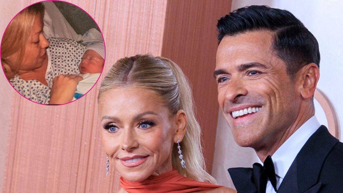 Composite photo of Kelly Ripa and Mark Consuelos.