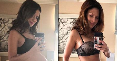 hilaria baldwin nearly naked pic after giving birth pp