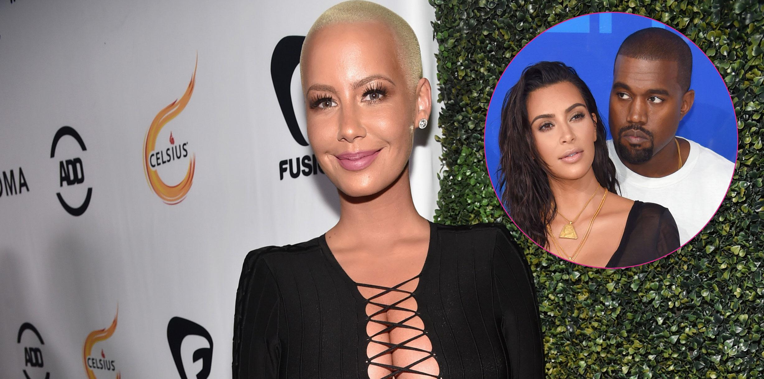 Amber Rose Rekindles Feud Mocks Kim Kardashian During Kanye West S Mental Health Crisis