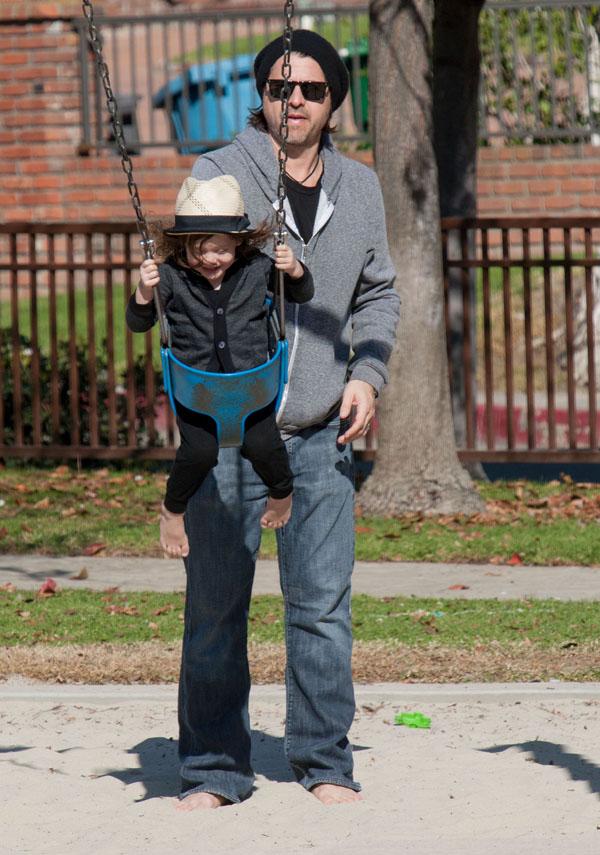 Exclusive&#8230; Rodger Berman Takes Skyler To The Park On New Years Day