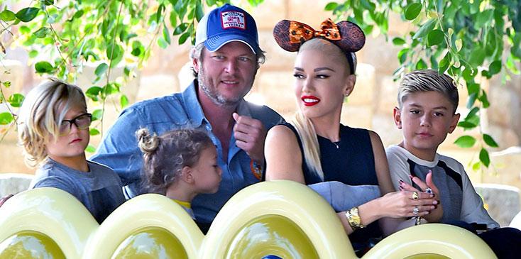 gwen stefani blake shelton stepfather children gavin rossdale