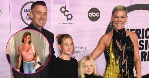 Composite Photos of Willow Hart, Pink, Carey Hart and Jameson