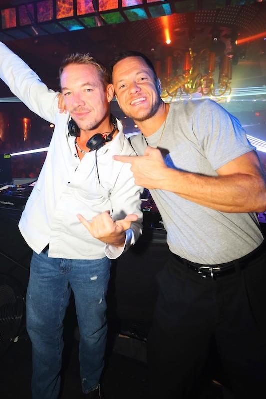 diplo and imagine dragons lead singer dan reynolds at xs nightclub inside wynn las vegas on sept photo credit danny mahoney