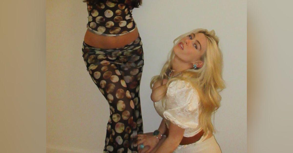 image of Clementine Vaughn shared new photos showing off her white corset top.