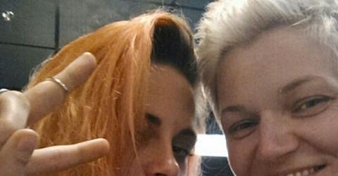 Kristen stewart orange hair