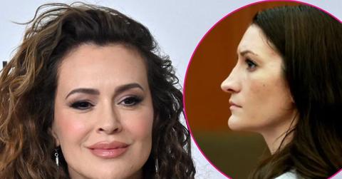 split image of Alyssa Milano and Lindsay Clancy