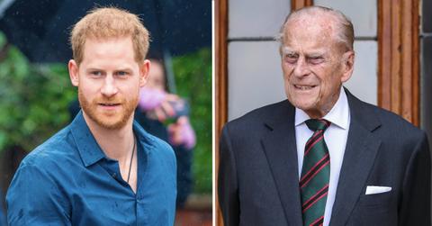 prince harry advised fly home goodbye prince philip