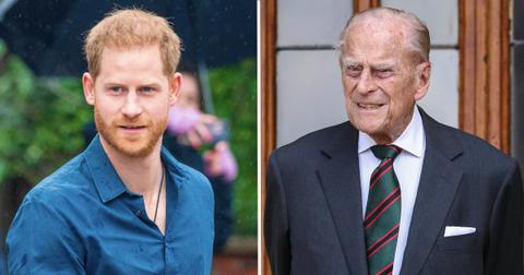 prince harry advised fly home goodbye prince philip
