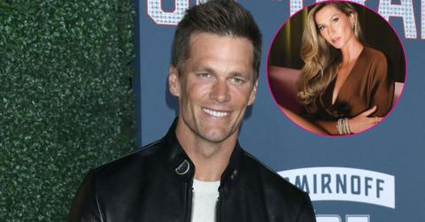 Image of Tom Brady and (inset) Gisele Bündchen.