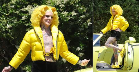 jeffree star seen working it in the with glam phantom rolls royce after recovering from car accident