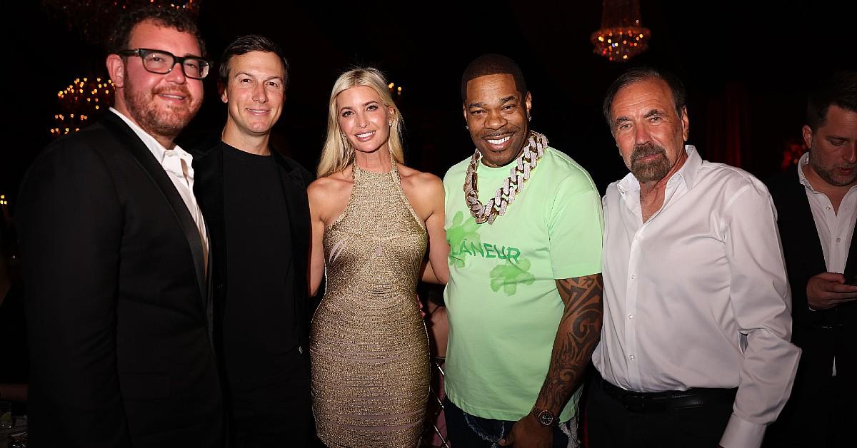 jeff zalaznick jared kushner ivanka trump busta rhymes jorge perez at amex x carbone beach on may photo credit worldredeyecom