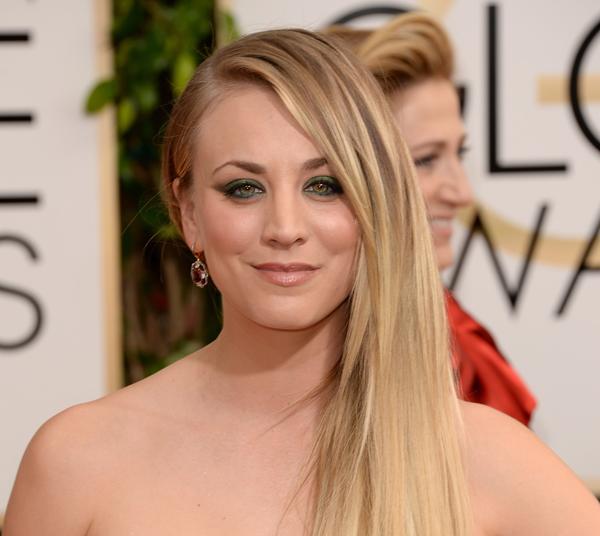 Kaley Cuoco Glows at the Golden Globes—The Details On Her Beauty Look