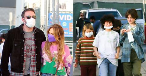 ben affleck jennifer lopez cuddle up kids movies photos ok