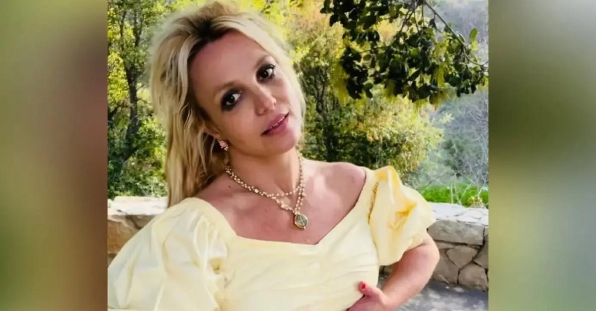 Britney Spears shares new close-up photo of her boobs spilling out of bra  and threatens to 'pop' them 'like a balloon