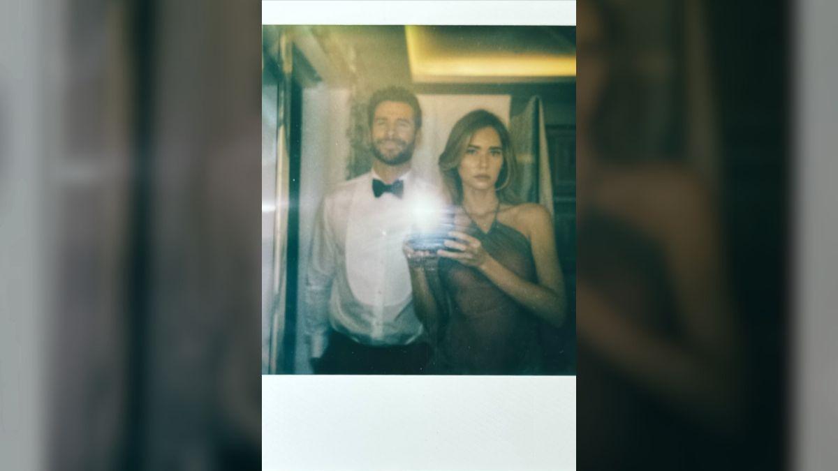 Photo of Gabriella Brooks shared a polaroid she took from Taylor Swift and Travis Kelce's wedding.