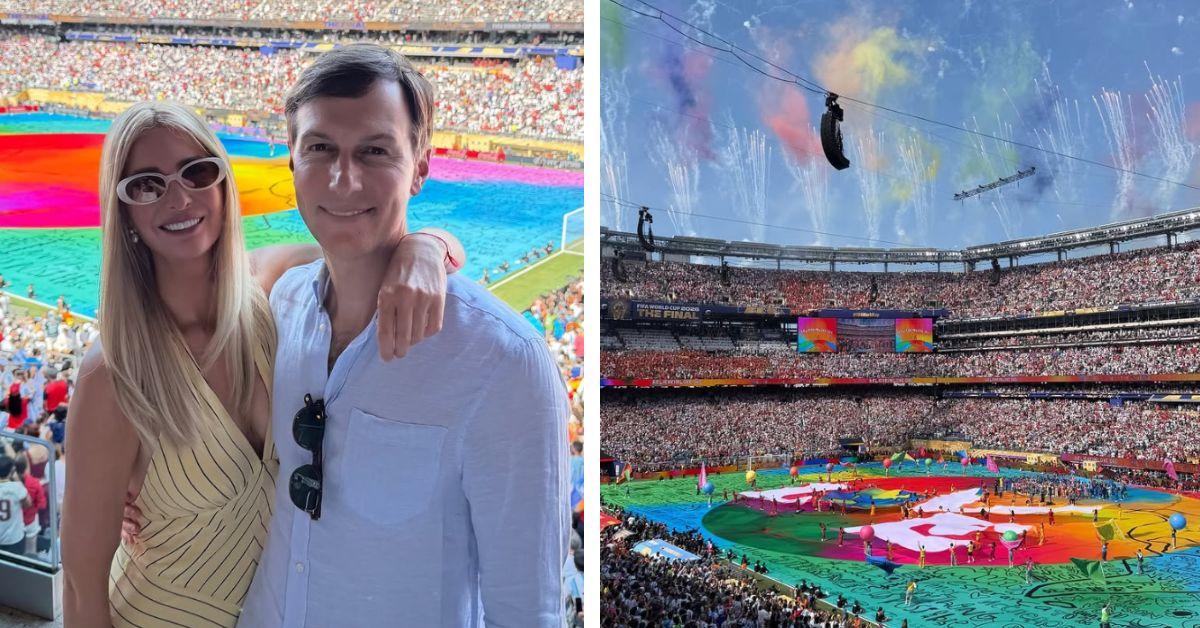 image of Ivanka Trump attended the 2026 FIFA World Cup final with her husband, Jared Kushner, President Donald Trump and several members of the Trump family.