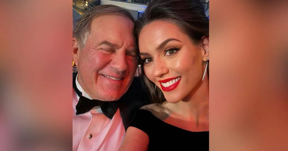 bill belichick girlfriend jordan hudson trashy dress nfl honors escort