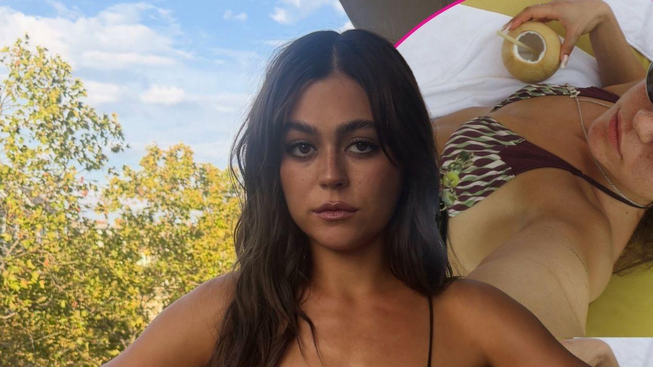 off campus star mika abdallah skimpy bikini