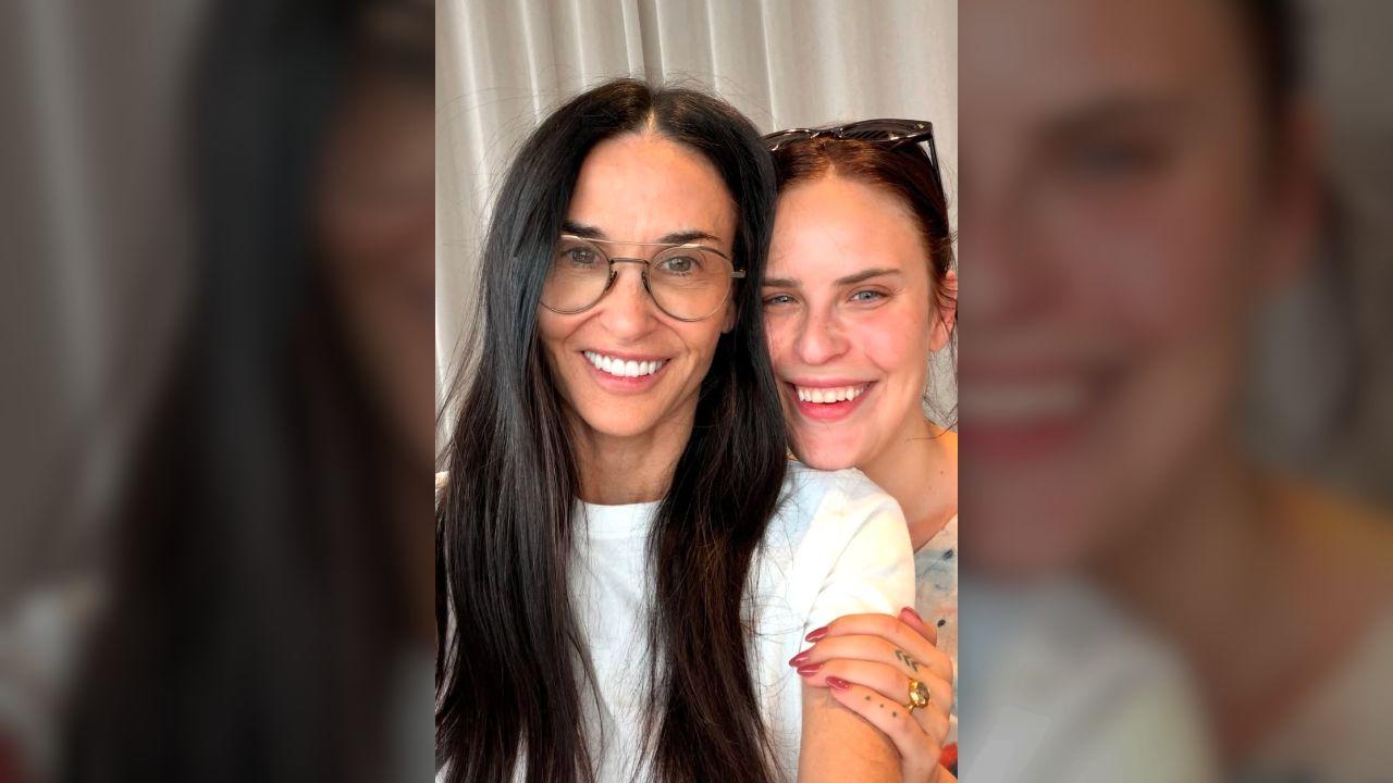 Photo of Demi Moore's daughter couldn't get over how good her mom looked.
