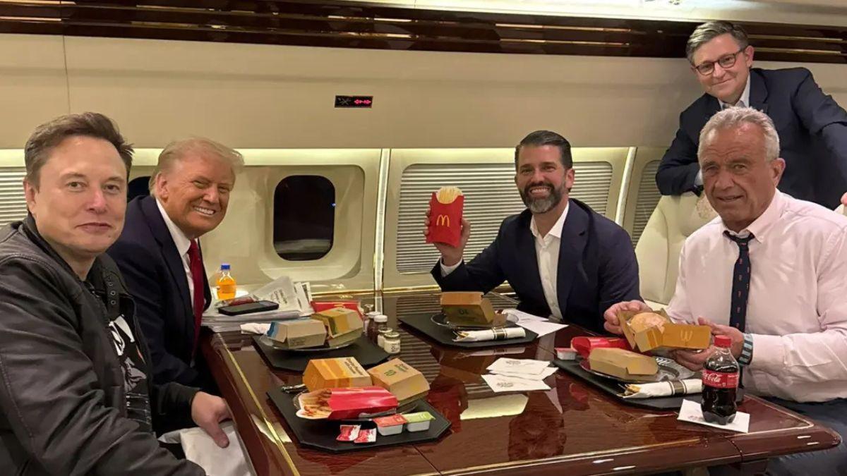 Photo of The president bragged about serving McDonald's on Air Force One.